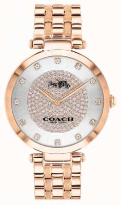 Coach Women's Park | Rose Gold Plated Steel Bracelet | White Dial 14503735
