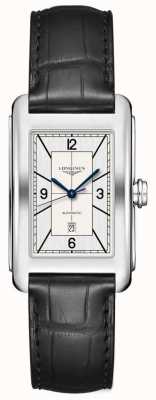 LONGINES DolceVita | 28mm | Automatic | Silver Dial | Black Leather Strap | L57574730