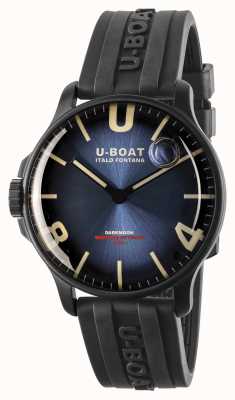 U-Boat Darkmoon 44mm Imperial Blue IPB/ Rubber Strap 8700/B