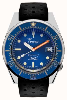Squale OCEAN | Automatic | Blue Dial | Black Silicone Strap 1521OCN.NT-CINTRB20