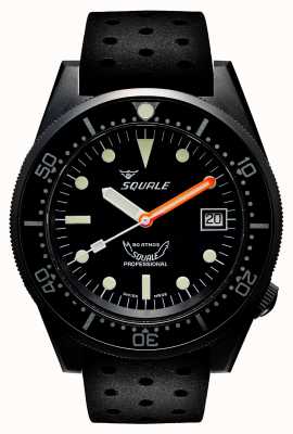 Squale 1521 PVD | Automatic | Black Dial | Black silicone Strap 1521PVD.NT-CINTRB20