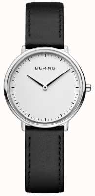 Bering Women's Classic Black Leather Strap Watch 15729-404
