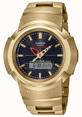 Casio G-Shock | Full Metal Bracelet | Gold Plated | Radio Controlled AWM-500GD-9AER