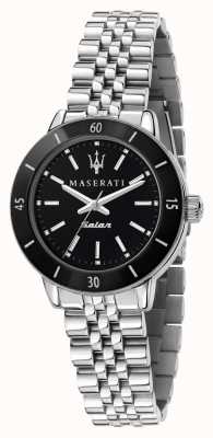 Maserati Women's Successo Solar Black Dial Watch R8853145506