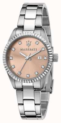 Maserati Woman's Competizione Pink Crystal Set Dial R8853100509