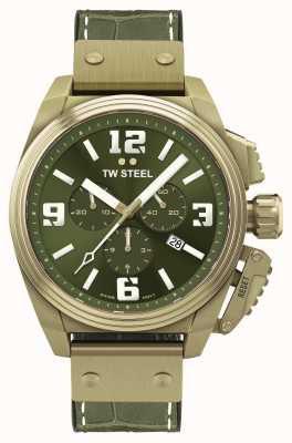 TW Steel Canteen Bronze PVD Plated Green Dial TW1015