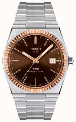 Tissot PRX Automatic Stainless Steel with 18k Rose Gold Bezel T9314074129100