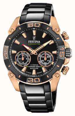 Festina Chrono Bike 2021 Connected Special Edition Hybrid Black and Rose Gold F20548/1