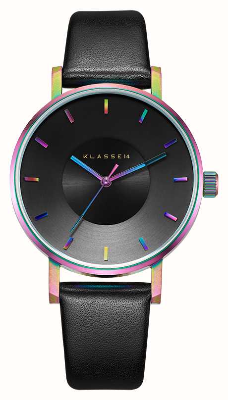 Klasse14 Volare Rainbow 36mm Black Leather Strap VO15TI001W