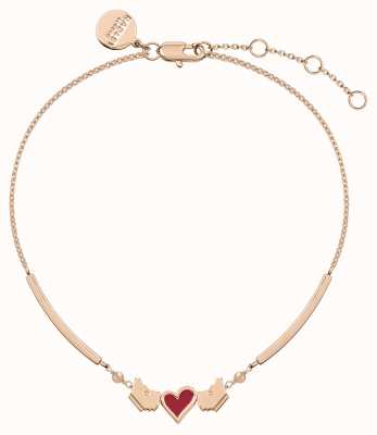 Radley Jewellery Love Letters Yorkie Rose Gold Bracelet RYJ3108S