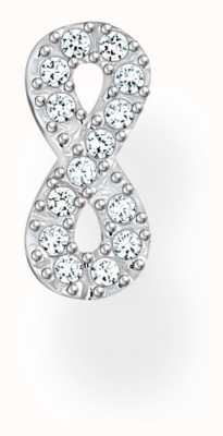 Thomas Sabo Sterling Silver Crystal-Set Infinity Single Earrings H2216-051-14