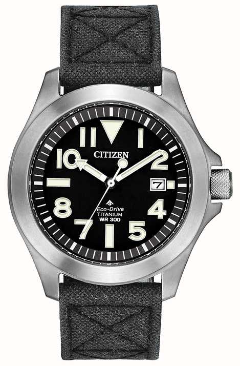 Citizen Promaster Tough Super Titanium (40mm) Black Dial / Black Fabric  BN0118-04E - First Class Watches™ CAN