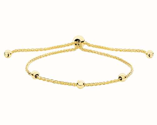 James Moore TH Women's 9ct Yellow Gold Pull Style Bracelet BR571