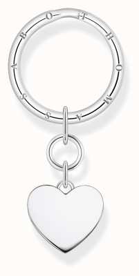 Thomas Sabo Sterling Silver Plain Heart Key Ring KR14-637-21