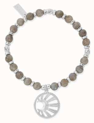 ChloBo Moonbeam Silver Labradorite Bracelet 18cm SBL3172