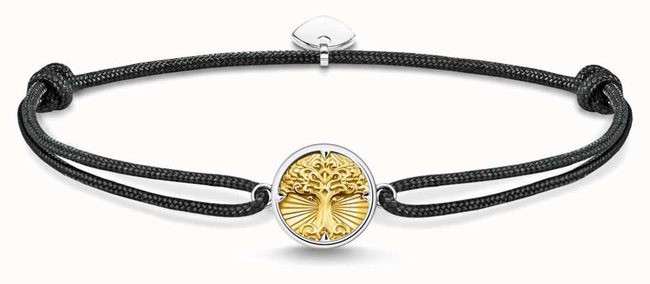 Thomas Sabo Little Secrets Tree of Love Gold Plated Sterling Silver Cord Bracelet LS134-848-7-L22V