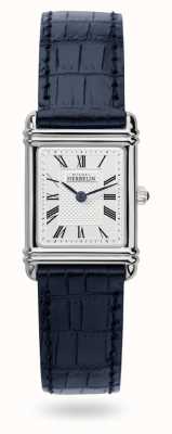 Herbelin Art Déco Blue Leather Strap Watch 17478AP08BL