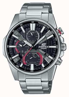 Casio Edifice Chronograph Bluetooth Black Dial Stainless Steel Watch EQB-1200D-1AER