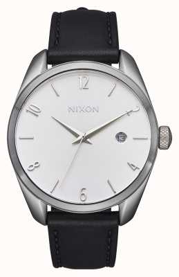 Nixon Thalia Leather White Dial Black Leather Strap A1343-625-00