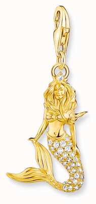 Thomas Sabo Charm Club | Mermaid | 18K Yellow Gold Plated Sterling Silver 1887-414-7