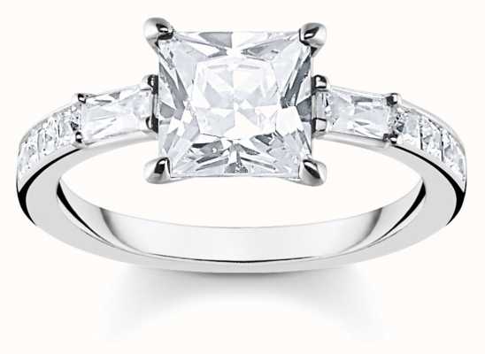 Thomas Sabo Sterling Silver Crystal Set Ring 54 TR2380-051-14-54