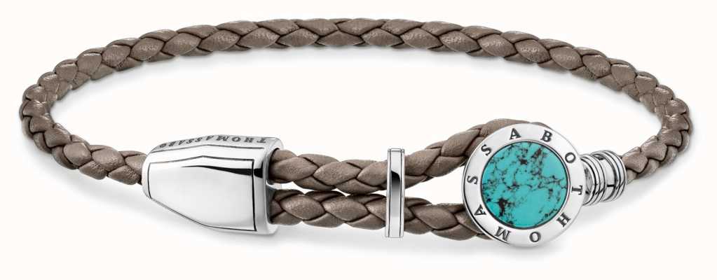 Thomas Sabo Rebel At Heart Leather and Sterling Silver Bracelet A1864-878-17-L25V