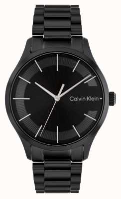 Calvin Klein Black Dial | Black Stainless Steel Bracelet 25200040