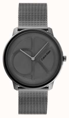 Calvin Klein Dark Grey CK Dial | Dark Grey Steel Mesh Bracelet 25200030