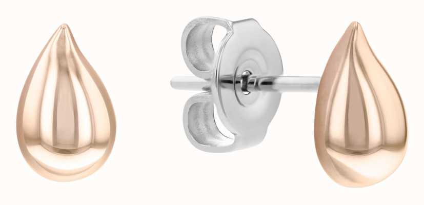 Calvin Klein Sculptured Drops Rose Gold Tone Stud Earrings 35000072
