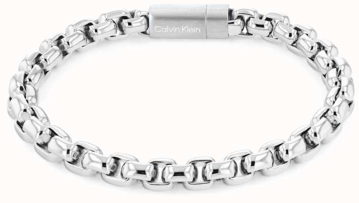 Calvin Klein Men's Silver Tone Chunky Chain Bracelet 35000053