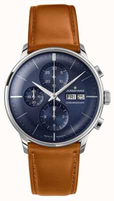 Junghans Meister Chronoscope English Day Sapphire Crystal 27/4526.03