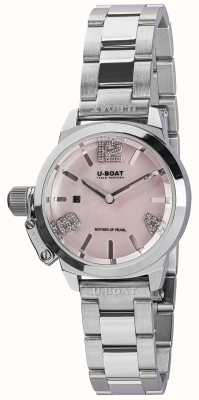U-Boat CLASSICO 30 Pink Mother of Pearl Watch 8898