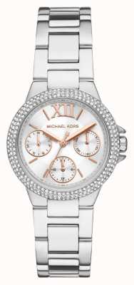Michael Kors Camille Stainless Steel Crystal Set Bezel Watch MK7198