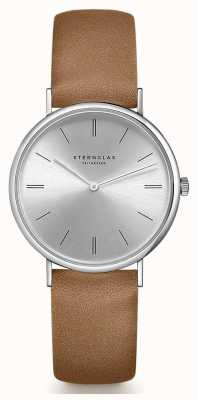STERNGLAS Women's Sinja | Silver Dial | Brown Leather Strap S01-SJ10-KL04