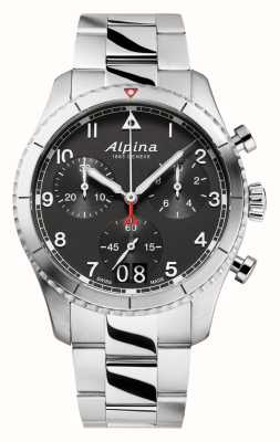 Alpina Startimer Pilot Quartz Chronograph Big Date Black AL-372BW4S26B