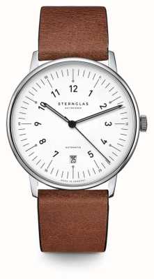 STERNGLAS Men's Selecta Limited Edition Brown Leather Strap Watch S02-SE01-VI14