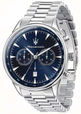 Maserati Men's Tradizione | Blue Chronograph Dial | Stainless Steel Bracelet R8873646005