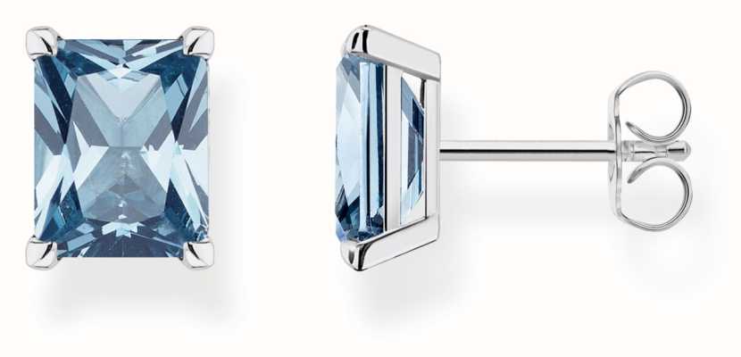 Thomas Sabo Rainbow Heritage Sterling Silver Blue Gemstone Stud Earrings H2201-009-1