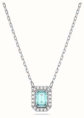 Swarovski Millenia Octagon Pendant Necklace Blue Crystal 5640289