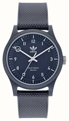 Adidas PROJECT ONE | Solar Powered | Navy Blue Dial | Navy Blue Silicone Strap AOST22043
