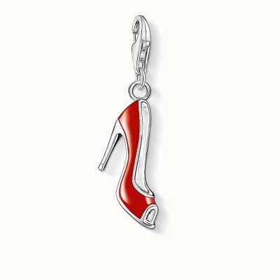 Thomas Sabo Pumps Charm Red 925 Sterling Silver Cold Enamel 0301-007-10