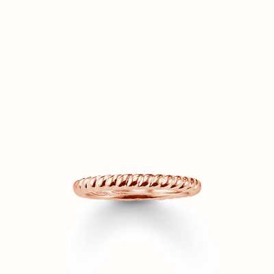 Thomas Sabo Ring Silver & Rose Gold Plate size 52 TR1978-415-12-52