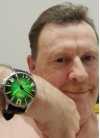 Customer picture of U-Boat Darkmoon 44mm Noble Green SS / Rubber Strap 8702/B