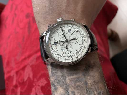 Graf zeppelin chronograph discount and alarm watch