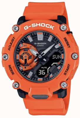 Casio G-Shock Carbon Core Guard Orange Watch GA-2200M-4AER - First